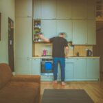 man in kitchen